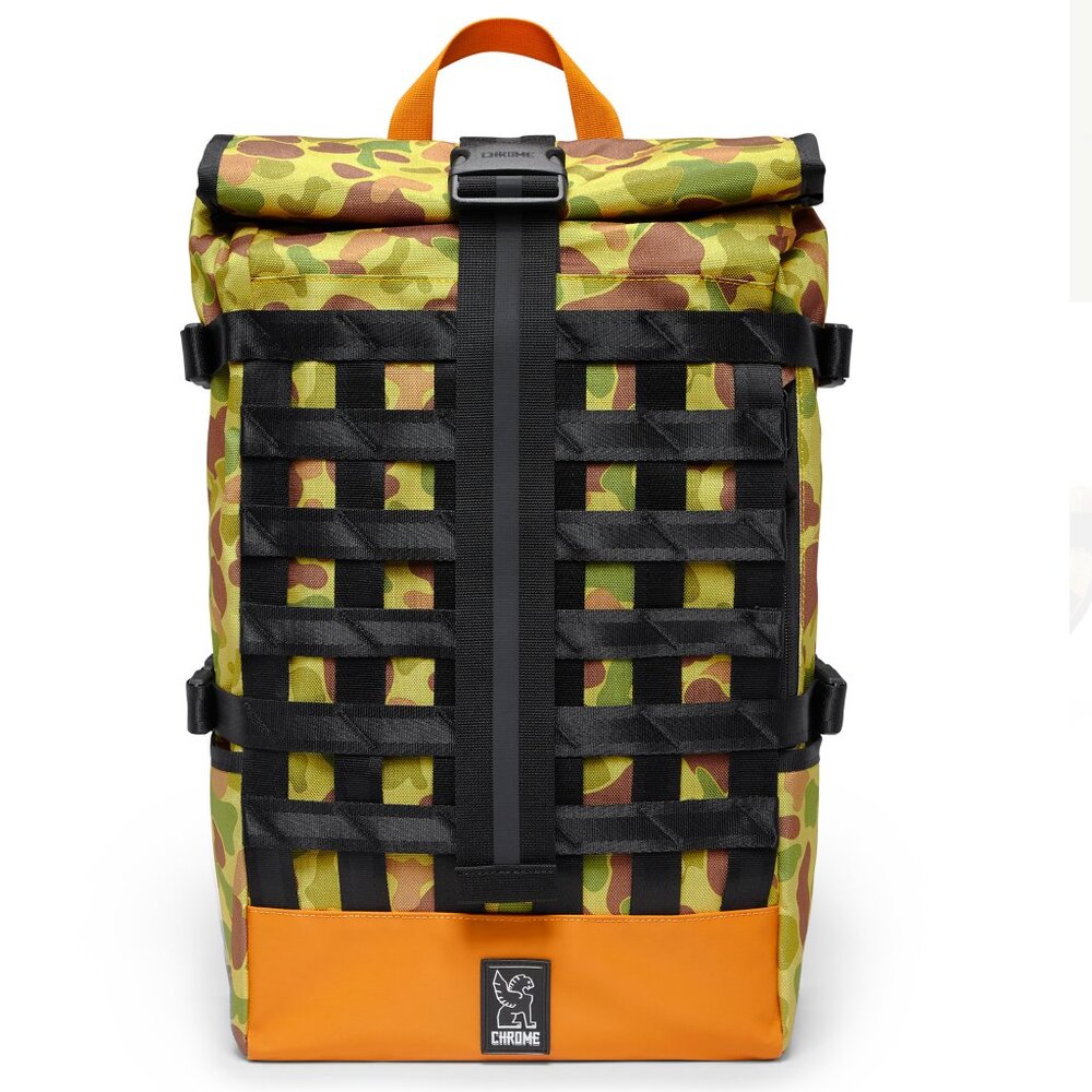 Chrome Barrage Cargo Rolltop Duck Camo Orange – Rare Limited Edition, Near Mint